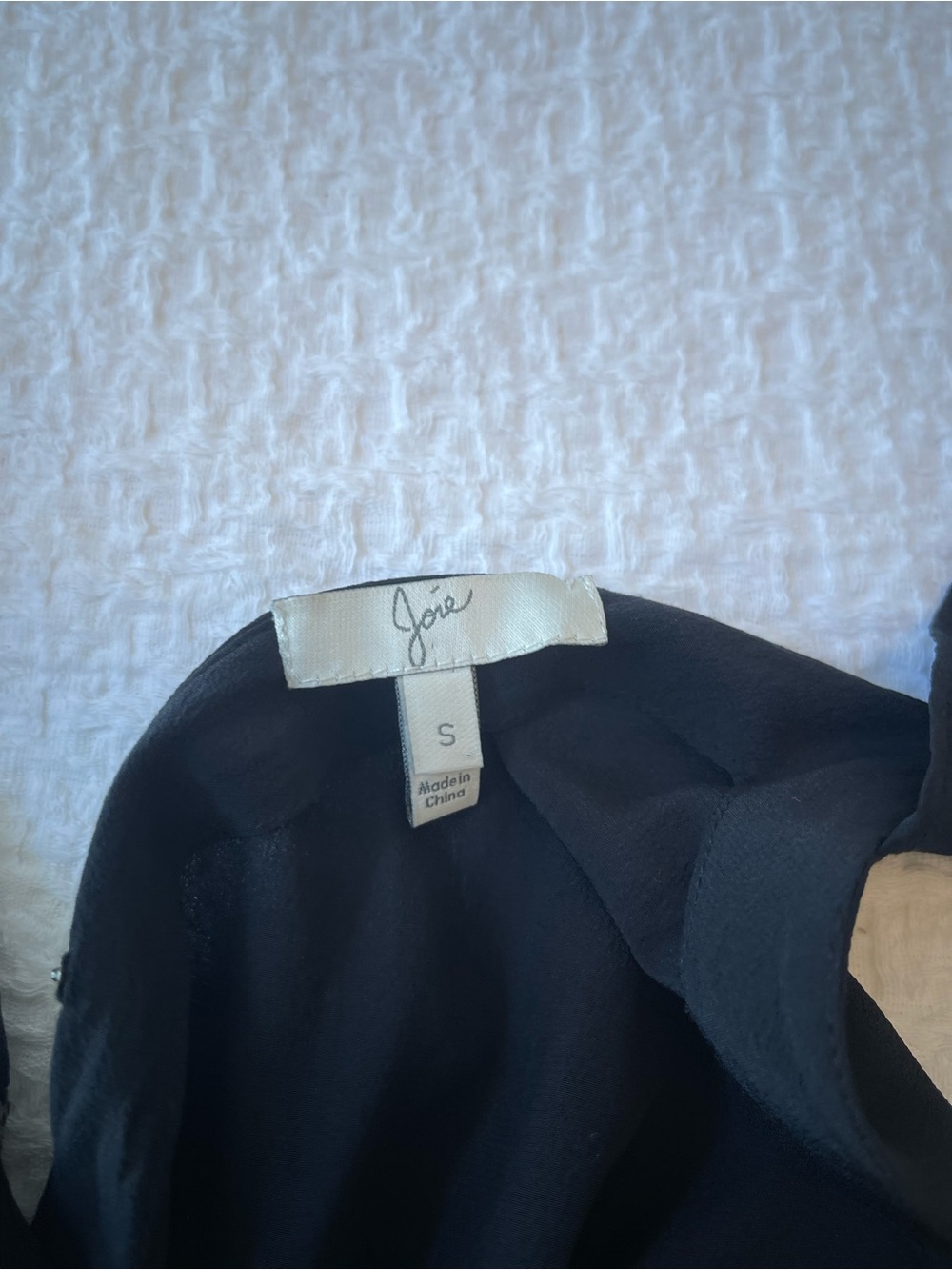 Joie Black Mini Wrap Dress with Ruffle Straps - Picture 2 of 3